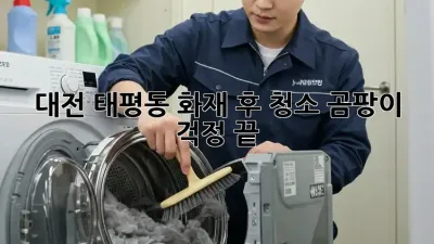 대전 태평동 화재 후 청소, 곰팡이 걱정 끝! 🔥